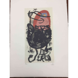 Joan Miró Litografía off set 56x76 cm certificada