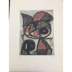 Joan Miro Litografia off set 56x76 cm certificat