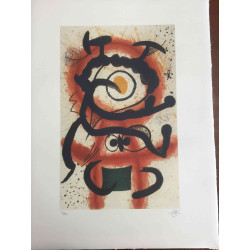 Litografia Joan Miro off set 56x76 cm certificada