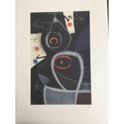 Joan Miro  Litografia off set cm 56x76  certificata