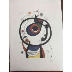 Joan Miro 56x76 cm-ko ziurtagiria
