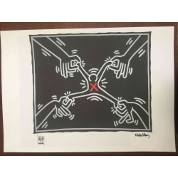 Set de litografia Keith Haring 50x70 cm certificat