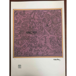 Set de litografia Keith Haring 50x70 cm certificat