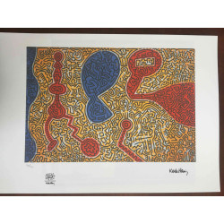 Set de litografia Keith Haring 50x70 cm certificat
