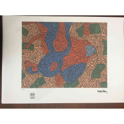 Set de litografia Keith Haring 50x70 cm certificat
