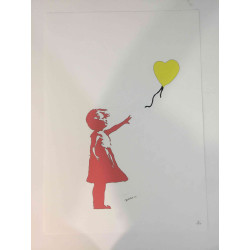 Litografia de Banksy off set 50x70 cm edição POW