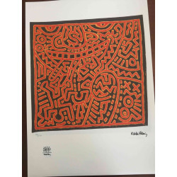 Set de litografia Keith Haring 50x70 cm certificat