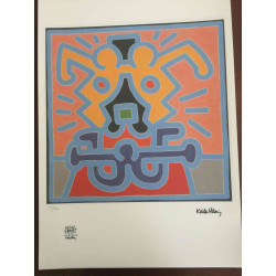 Set de litografia Keith Haring 50x70 cm certificat