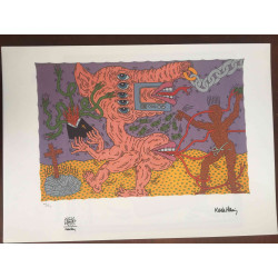 Set de litografia Keith Haring 50x70 cm certificat