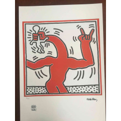 Set de litografia Keith Haring 50x70 cm certificat
