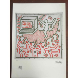 Set de litografia Keith Haring 50x70 cm certificat