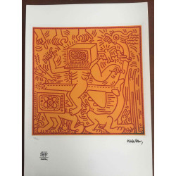 Set de litografia Keith Haring 50x70 cm certificat