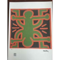 Keith Haring Lithografie off set 50x70 cm gecertificeerd
