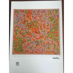 Set de litografia Keith Haring 50x70 cm certificat