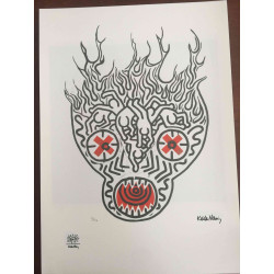 Keith Haring Lithografie off set 50x70 cm gecertificeerd