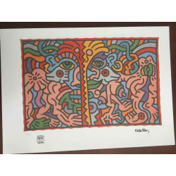 Set de litografia Keith Haring 50x70 cm certificat