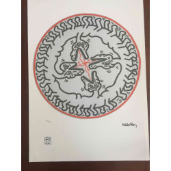 Set de litografia Keith Haring 50x70 cm certificat