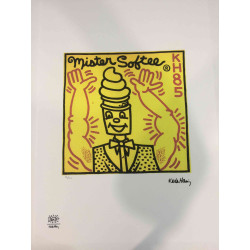 Set de litografia Keith Haring 50x70 cm certificat