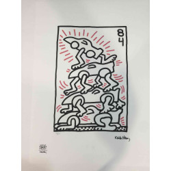 Keith Haring Litografia off set cm 50x70  certificata