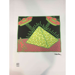 Keith Haring Litografia off set cm 50x70  certificata