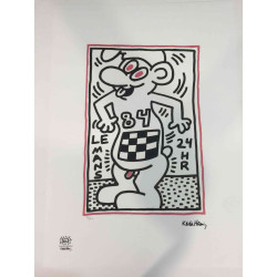 Litografia Keith Haring off set 50x70 cm certificada