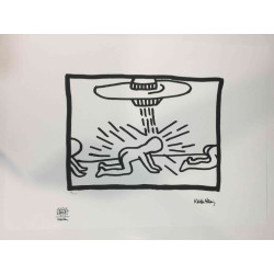 Keith Haring Lithographie hors set 50x70 cm certifiée