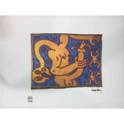 Keith Haring Lithograph off set 50x70 cm certified