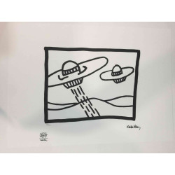 Keith Haring Lithographie Offset 50x70 cm zertifiziert