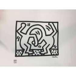 Keith Haring Litografia off set cm 50x70  certificata