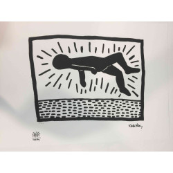 Keith Haring Lithograph off set 50x70 cm certified