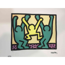 Keith Haring Litografia offsetowa z certyfikatem 50x70 cm
