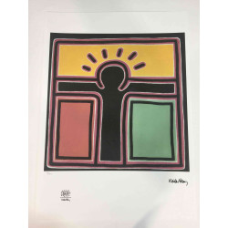 Litografia Keith Haring off set 50x70 cm certificada