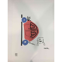 Litografia Keith Haring off set 50x70 cm certificada