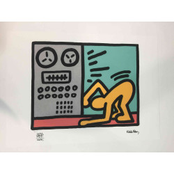 Keith Haring Litografía off set 50x70 cm certificada