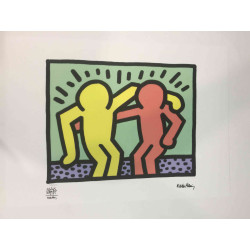 Keith Haring 50x70 cm-ko litografia-sorta ziurtatua