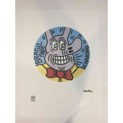 Keith Haring 50x70 cm-ko litografia-sorta ziurtatua
