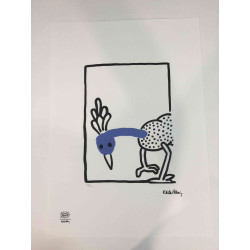 Keith Haring Lithograph off set 50x70 cm certified