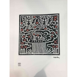 Keith Haring Litografia off set cm 50x70  certificata