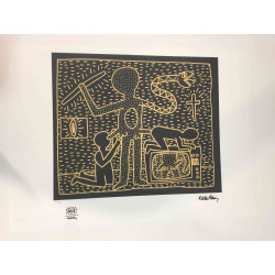 Keith Haring Lithograph off set 50x70 cm certified