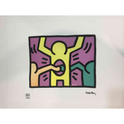 Keith Haring Litografia off set cm 50x70  certificata