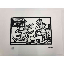 Set de litografia Keith Haring 50x70 cm certificat