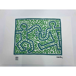 Keith Haring Lithographie Offset 50x70 cm zertifiziert