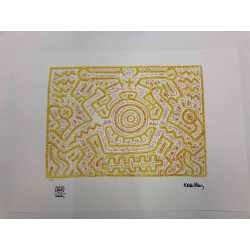 Litografická sada Keith Haring s certifikací 50x70 cm