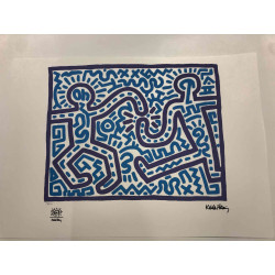 Keith Haring Litografia offsetowa z certyfikatem 50x70 cm