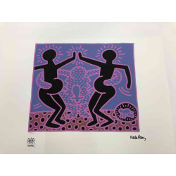 Keith Haring Litografia off set cm 50x70  certificata
