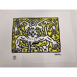 Keith Haring Litografia off set cm 50x70  certificata