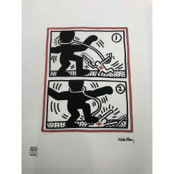Keith Haring Litografia off set cm 50x70  certificata