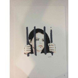 Litografia de Banksy off set 50x70 cm edição POW
