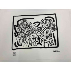 Keith Haring Litografia off set cm 50x70  certificata
