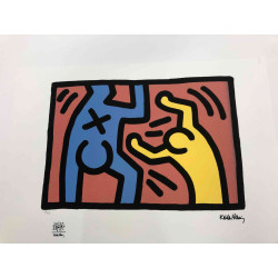 Litografia Keith Haring off set 50x70 cm certificada